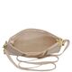 Personalized Canvas Crossbody Clutch With Gold Stripes Image 2 of 3